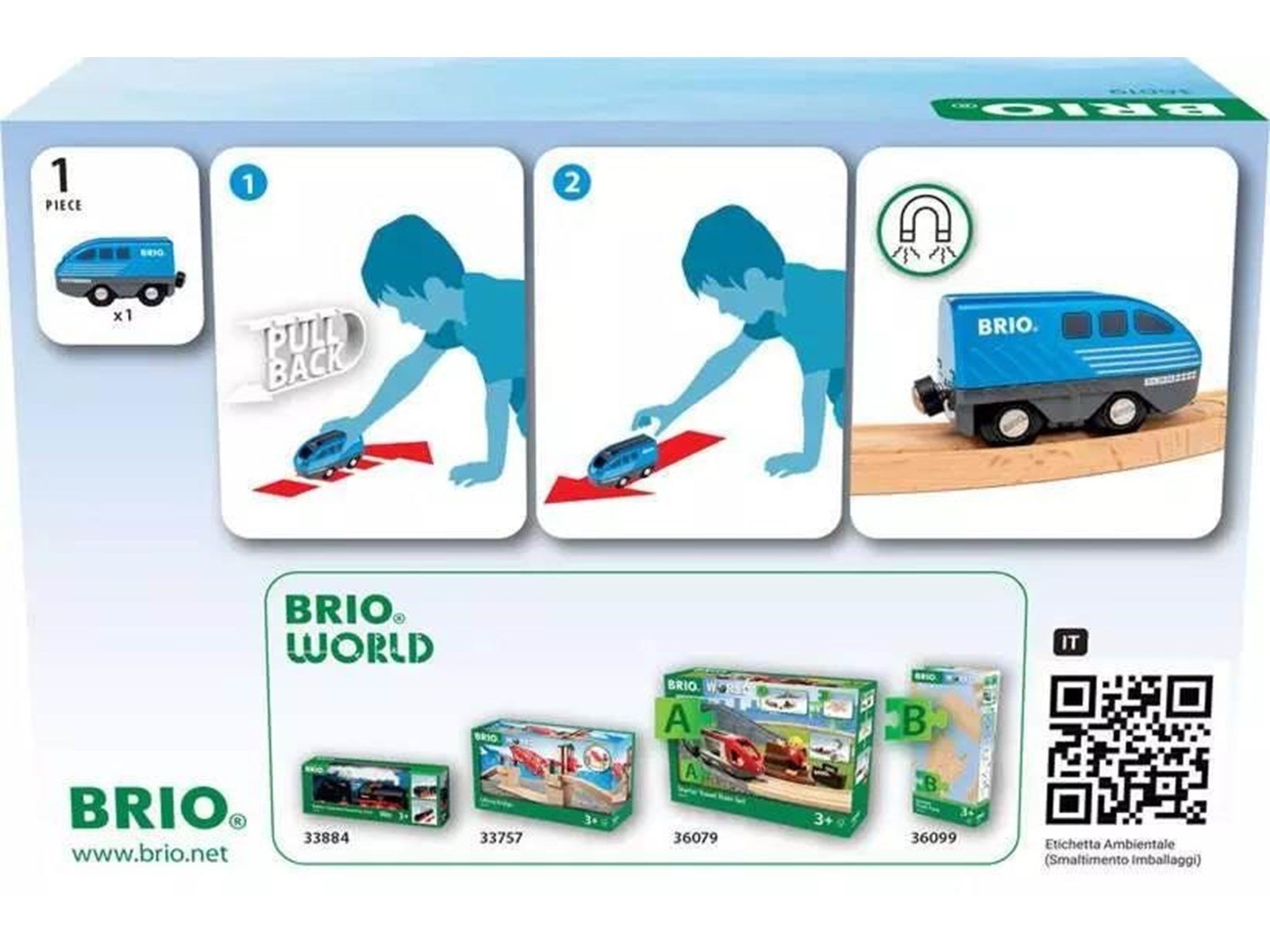 Brio 36019 Pull Back Train Brio 36019 Pull Back Train